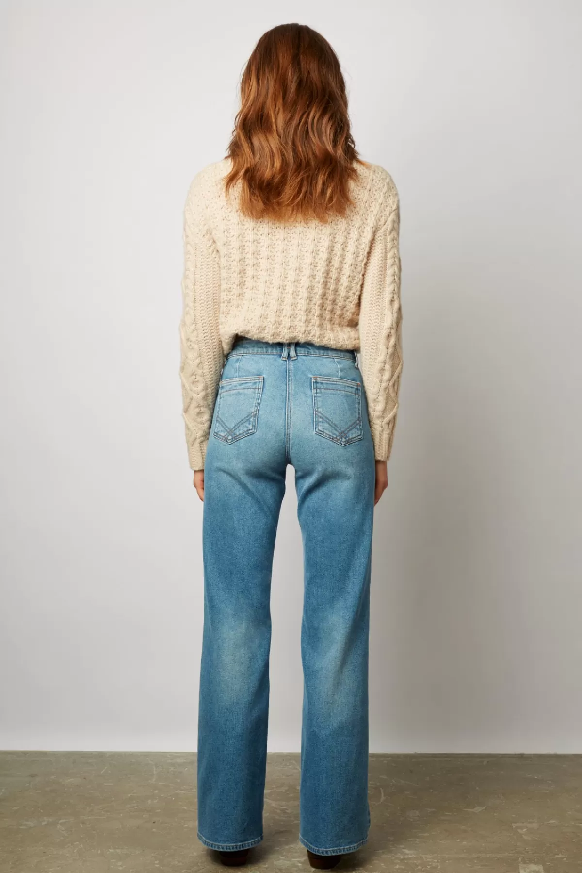Gerarddarel Jean Flare -ANNA femme Jean Flare -ANNA | Gerard Darel Bleu-Femme Pantalons & Jeans