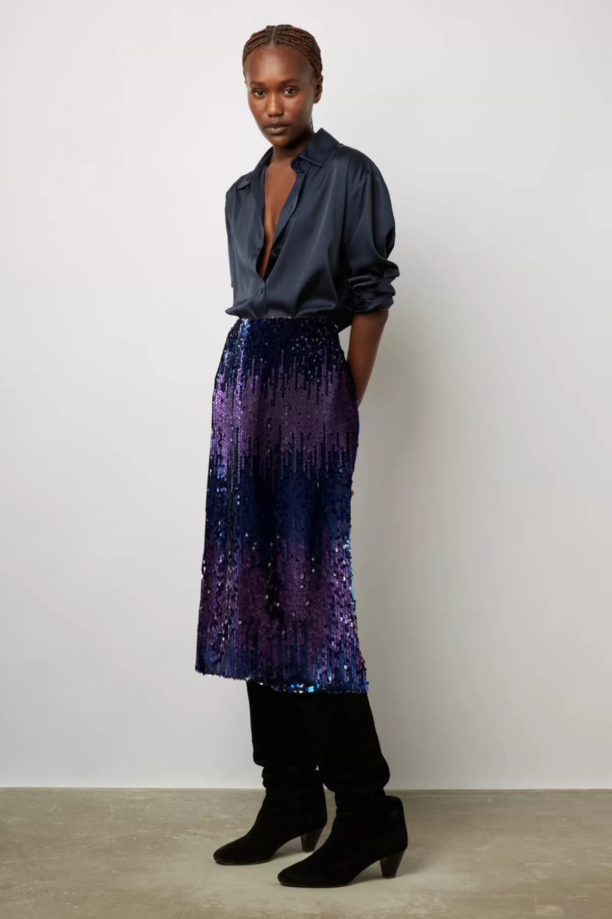 Gerarddarel Jupe droite à sequins s - BELLINDA Multicolore-Femme Jupes