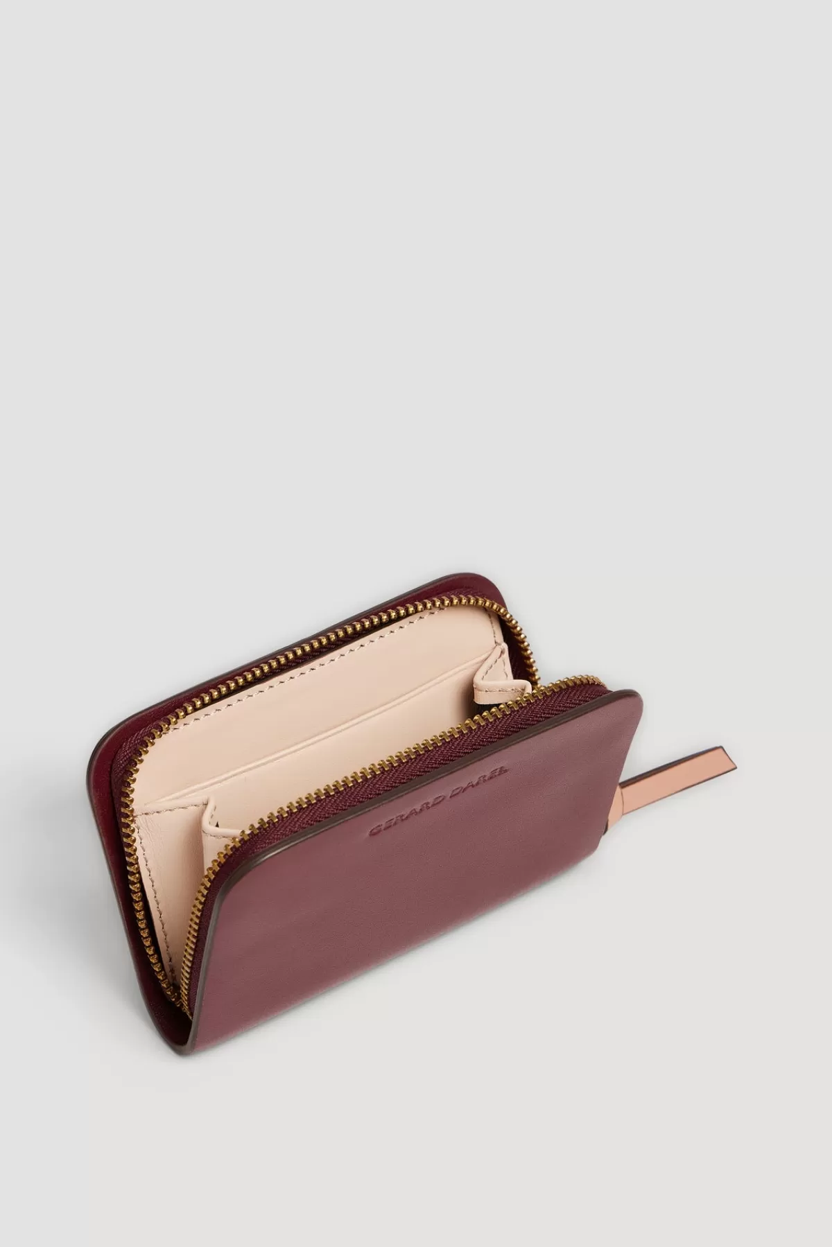 Gerarddarel Portefeuille en cuir bordeaux - MINI WALLET | Gerard Darel Rouge-Femme Petite Maroquinerie