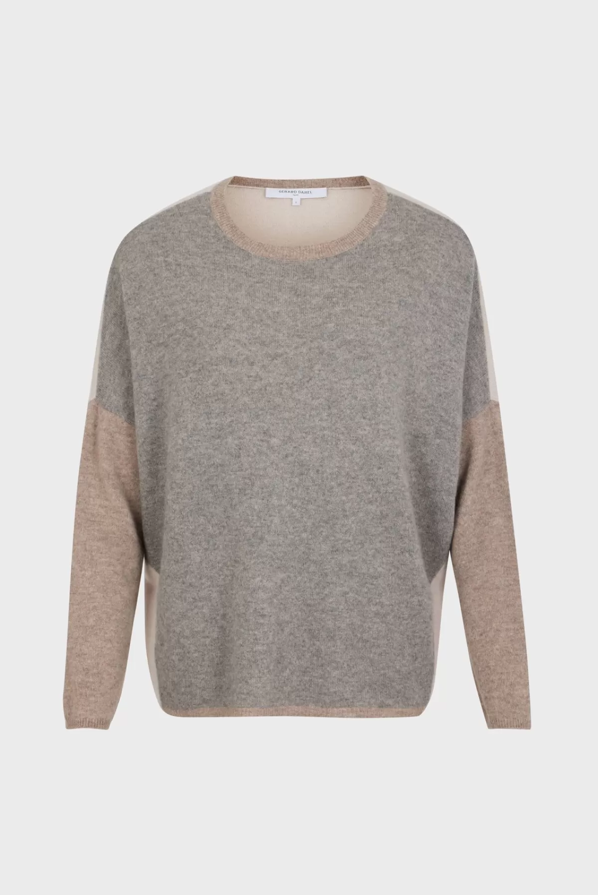 Gerarddarel Pull color block en cachemire à col rond - LOVANA Gris-Femme Maille