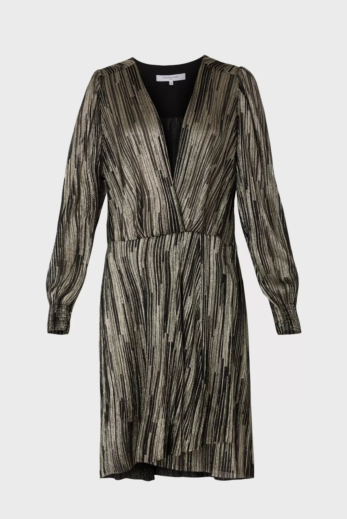 Gerarddarel Robe de soirée en lurex bicolore - JUSTIN Doré-Femme Robes