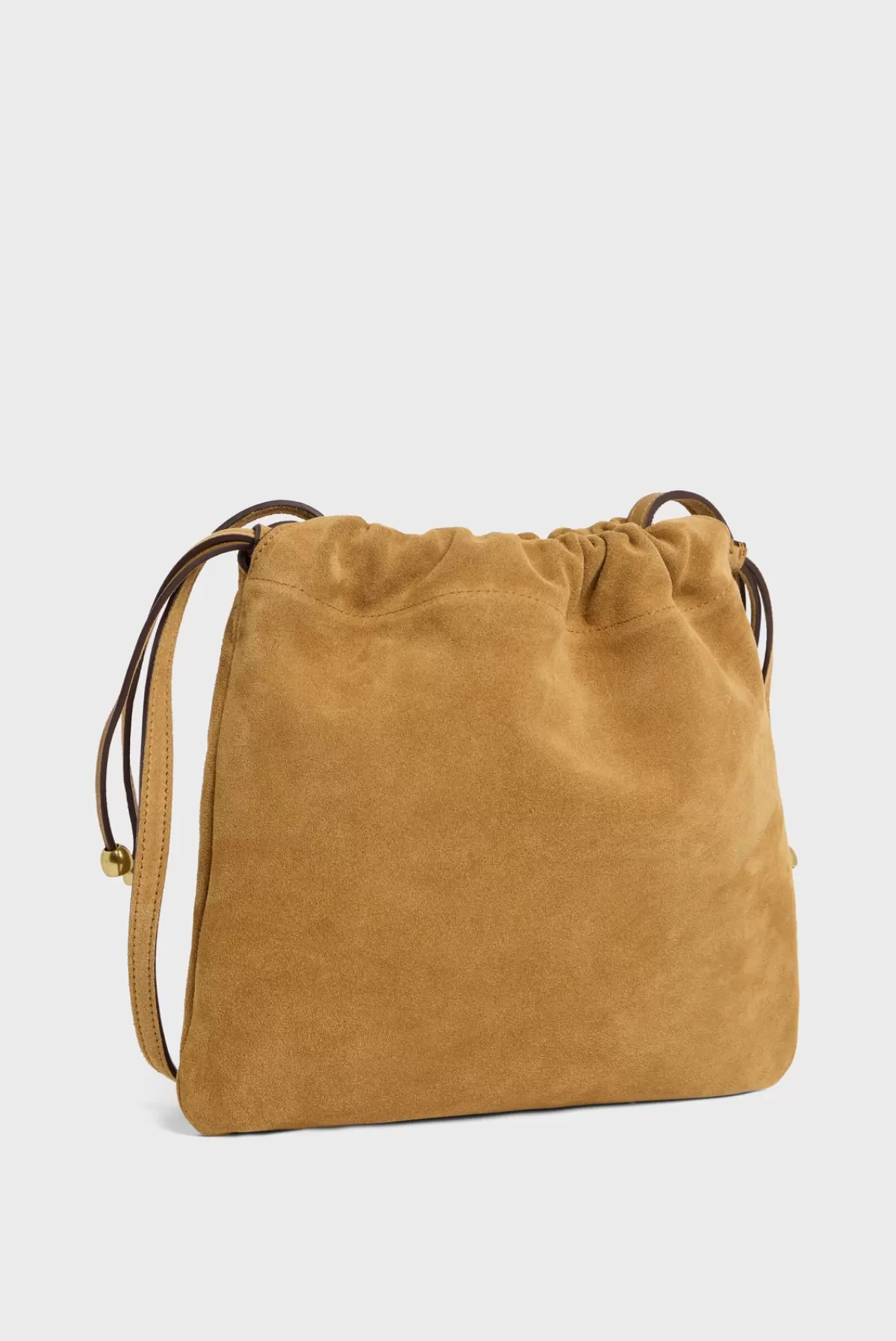 Gerarddarel Sac bourse en cuir velours femme ALICE | Gerard Darel Blé-Femme Sacs porté épaule | Sacs bandoulière
